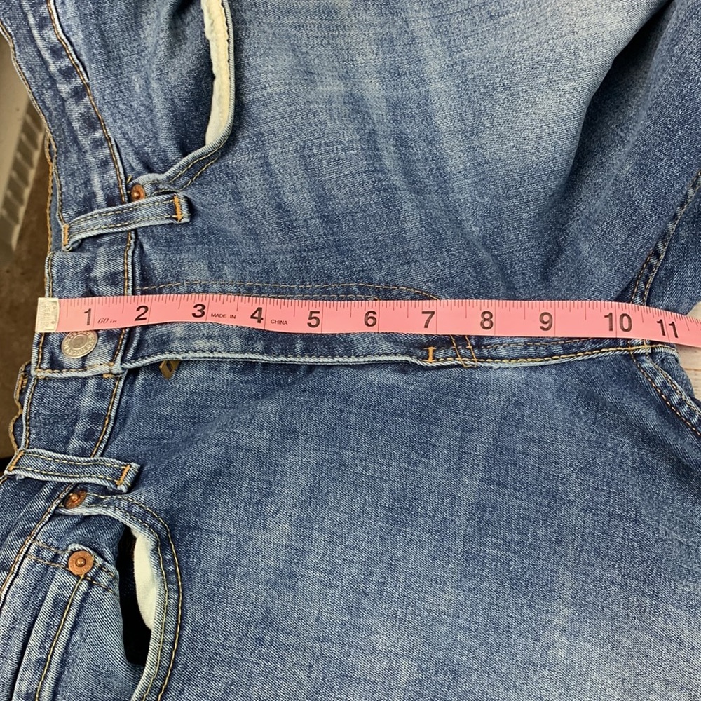 Levi Strauss “513” slim straight leg blue jeans size 34 - Picture 5 of 13